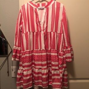 Pink/White Sundress